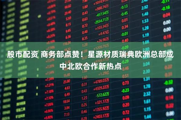 股市配资 商务部点赞！星源材质瑞典欧洲总部成中北欧合作新热点